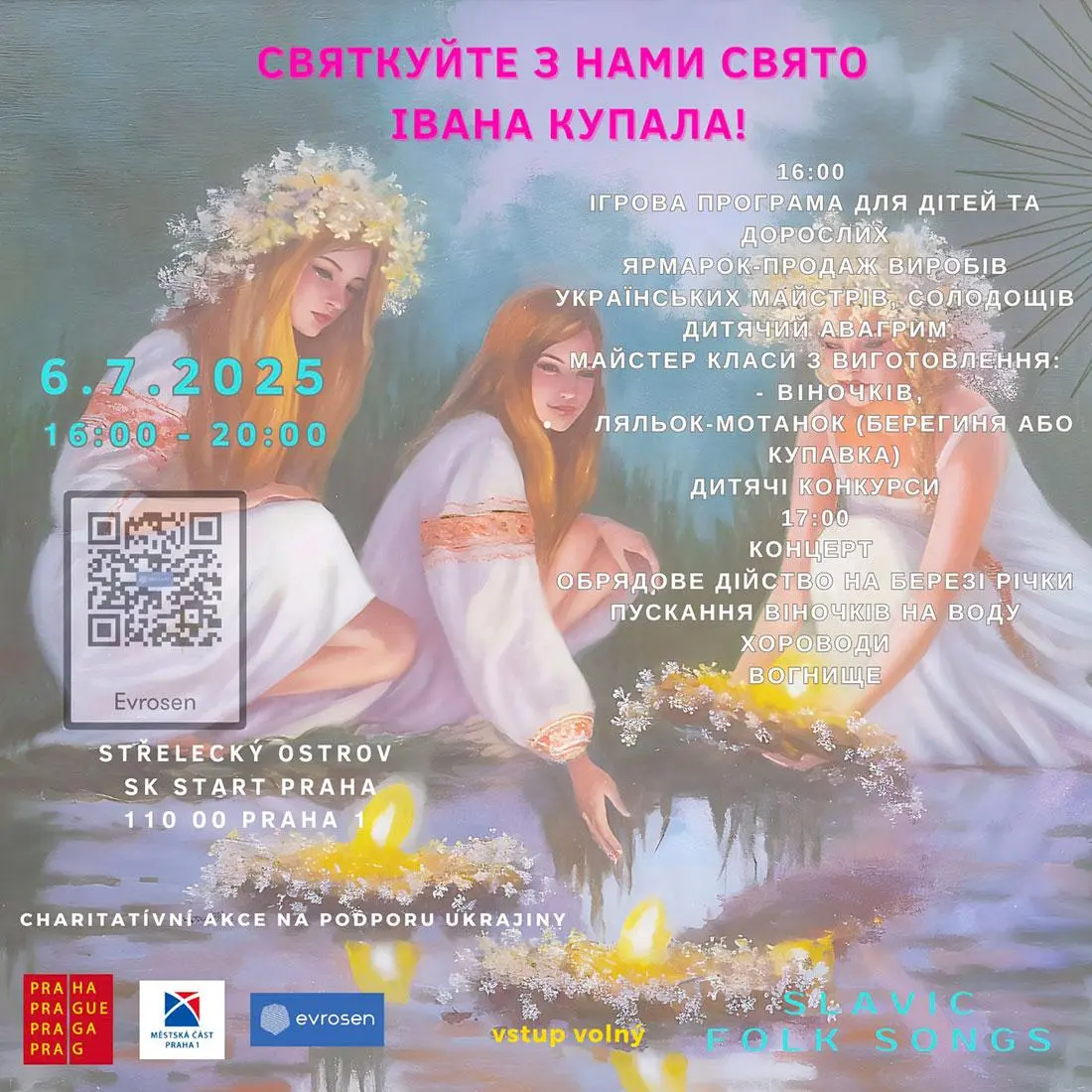 Благотворительный праздник Ивана Купалы в Праге