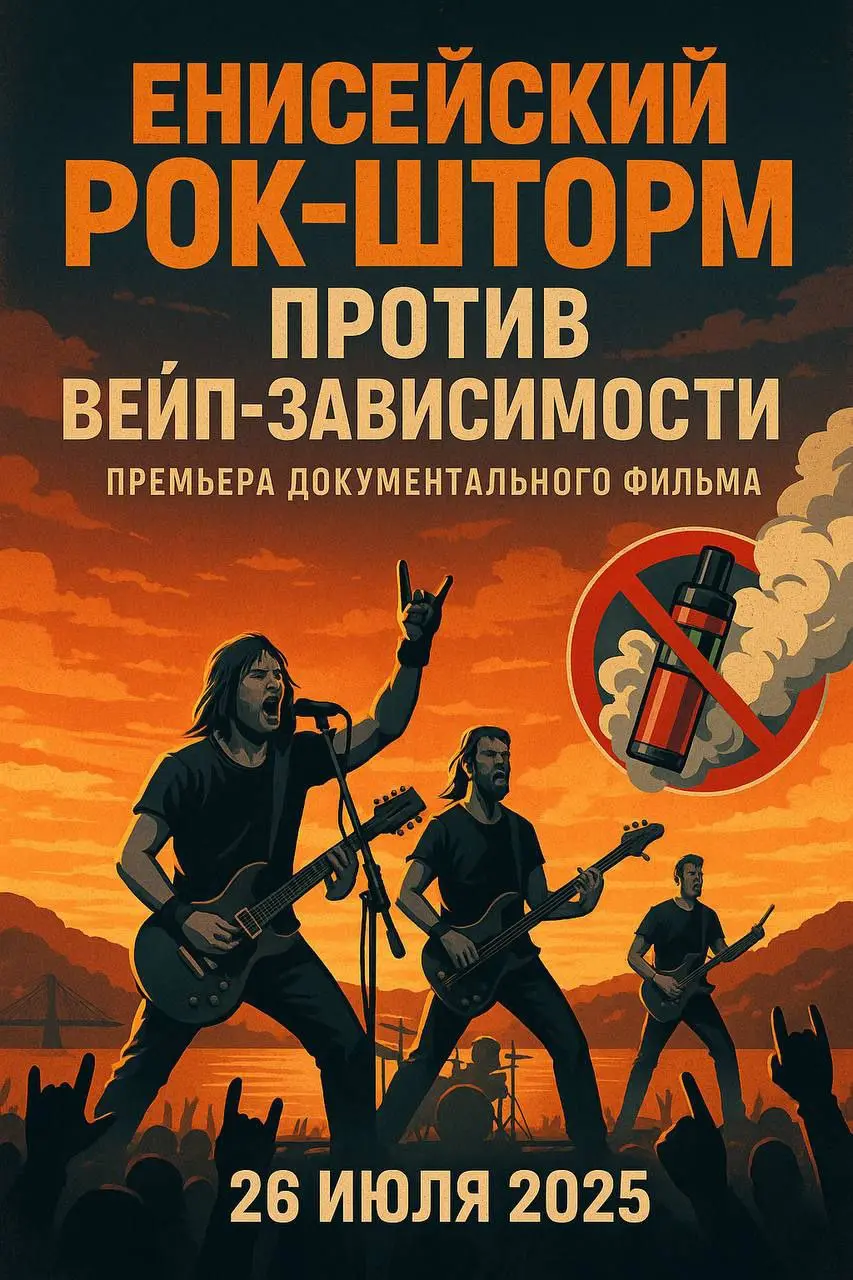 Енисейский рок-шторм против Вэйп-зависимости