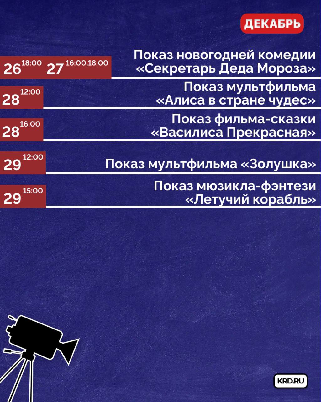 Афиша бесплатных мероприятий в кинотеатре «Болгария»