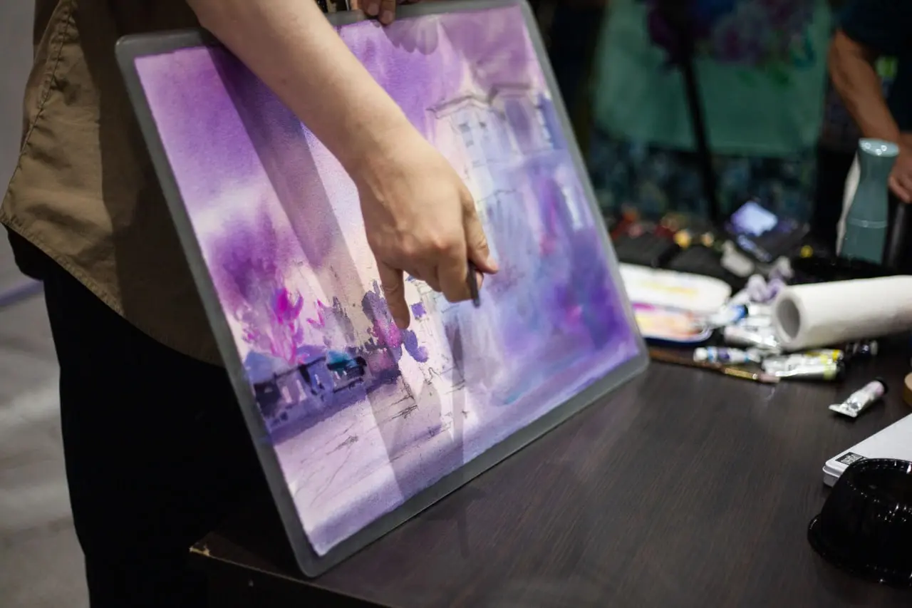 Демонстрационные мастер-классы по каллиграфии и живописи в "Титовой Арене" 23 июля