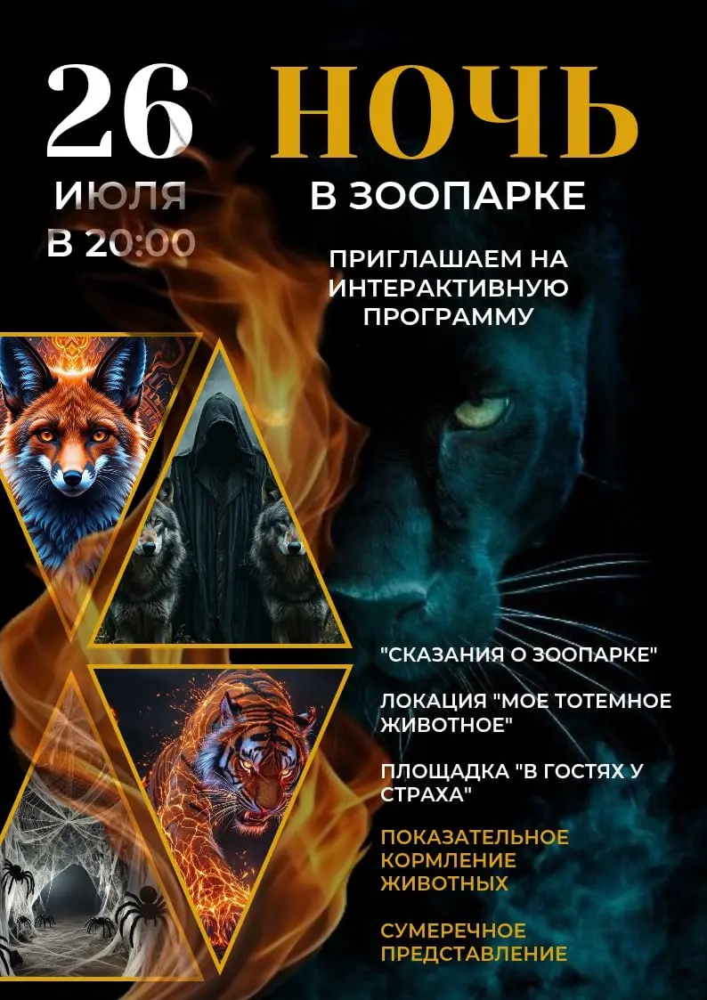 Ночь в зоопарке