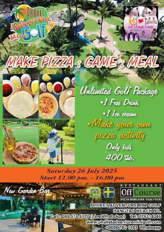 Семейный день в Phuket Adventure Mini Golf