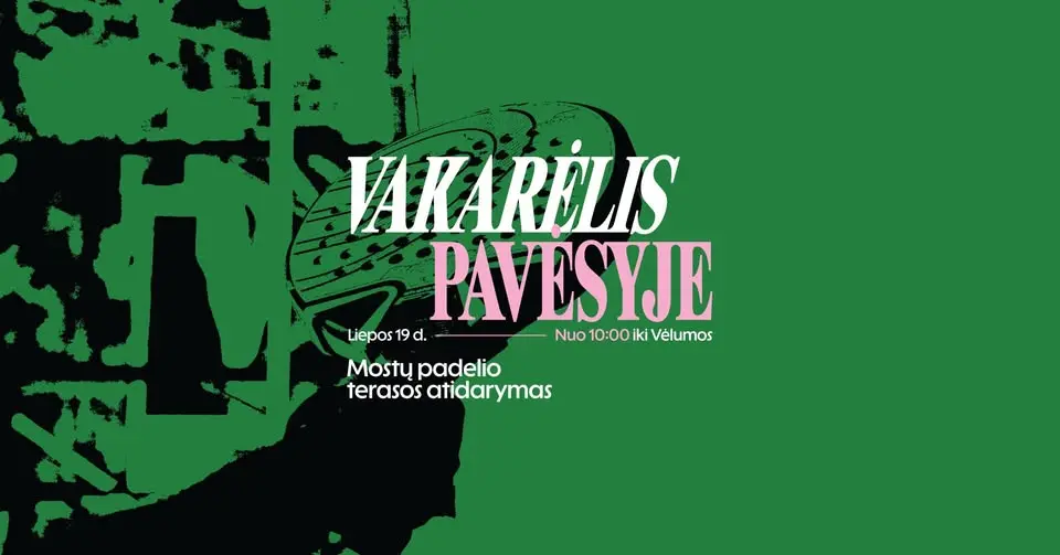 вечеринка на открытой террасе Pavėsis