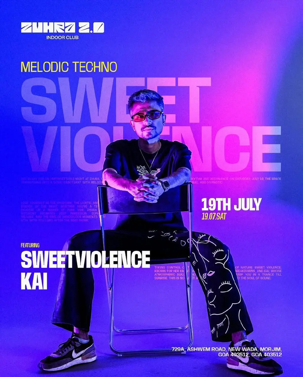 вечер мелодичного техно в ZUHRA