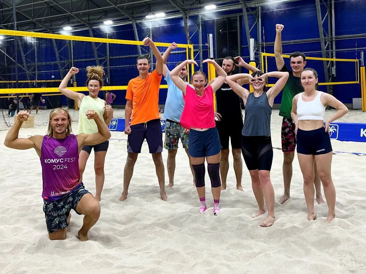 Тренировка SunVolley Team в пляжном центре «ЛЕТО»