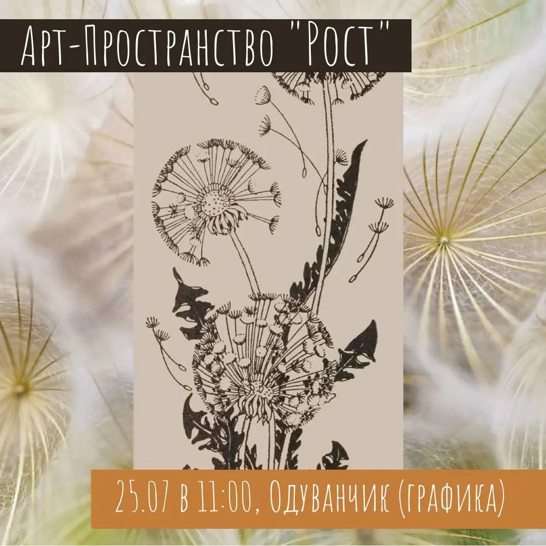 Мастер-класс "Одуванчик" графика от Владимира Березовского (12+)