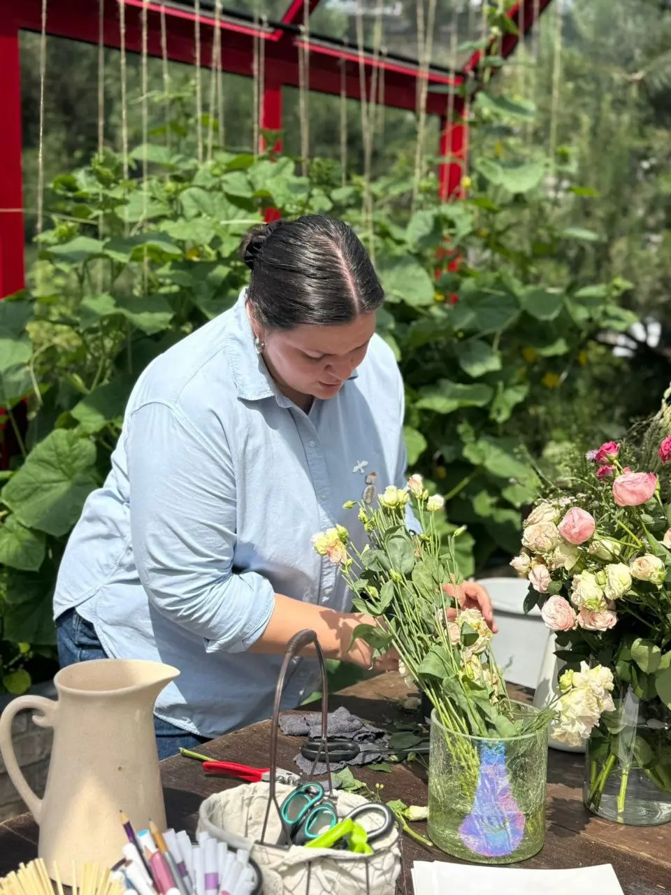 Мастер-класс с флористом Марией из мастерской Meita Flowers