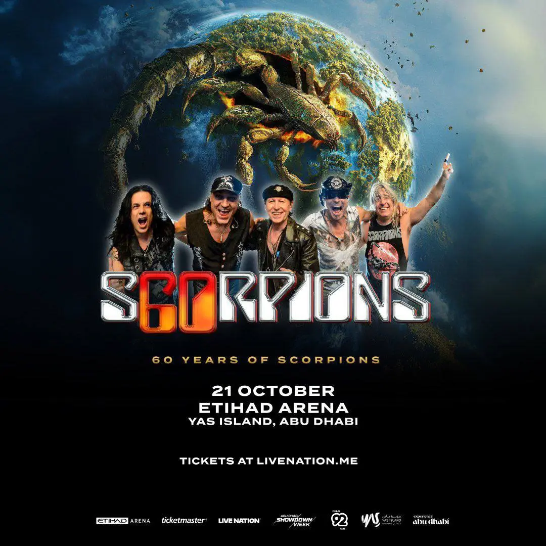 Звездный юбилейный концерт SCORPIONS в Абу-Даби