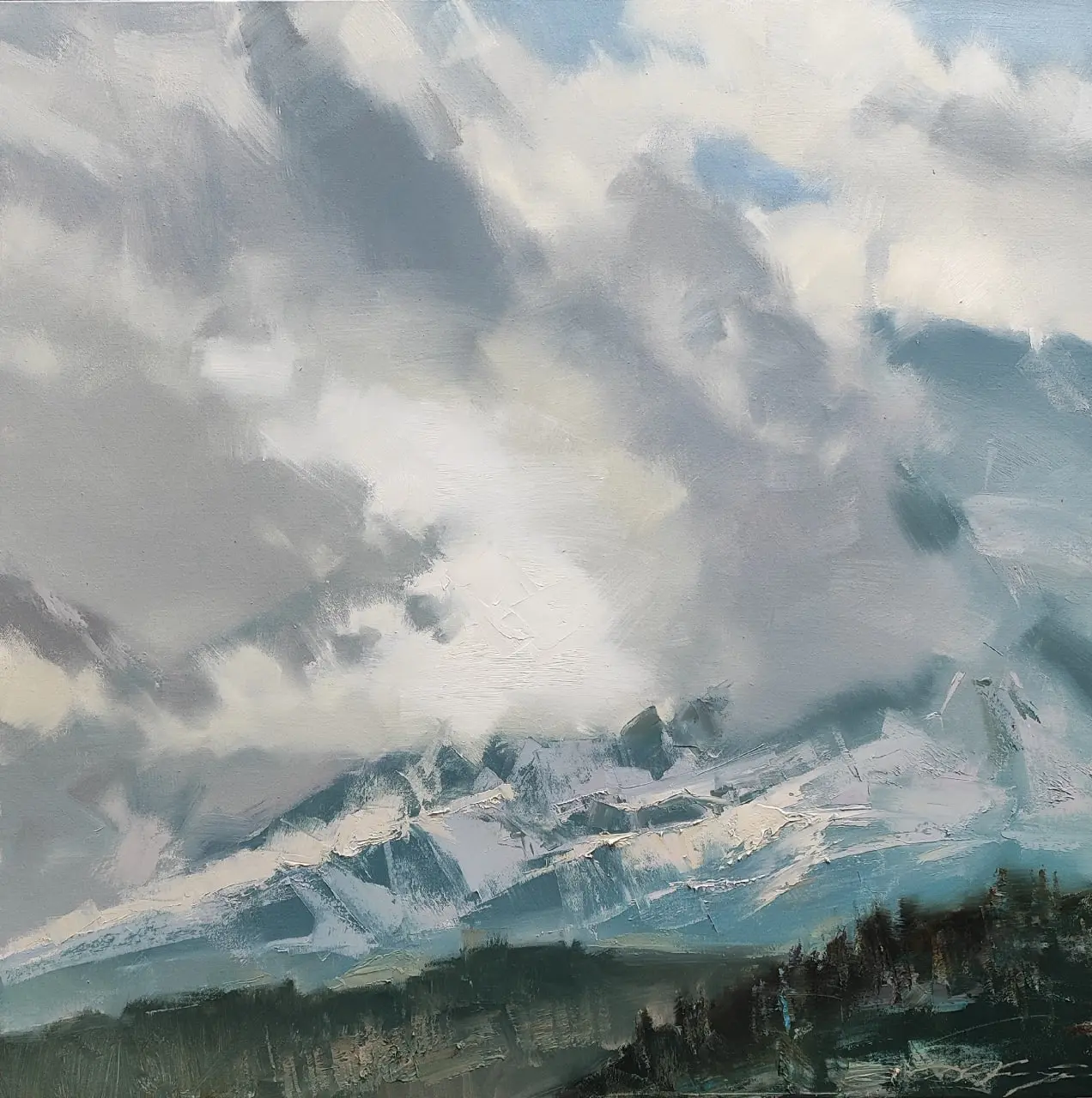 Демонстрационный мастер-класс художника Дениса Октября на выставке «Аз.Арт.Сибирь»