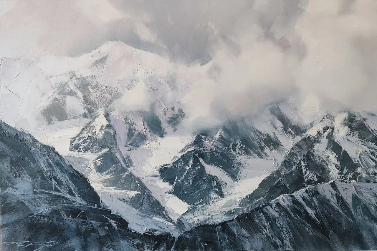 Демонстрационный мастер-класс художника Дениса Октября на выставке «Аз.Арт.Сибирь»