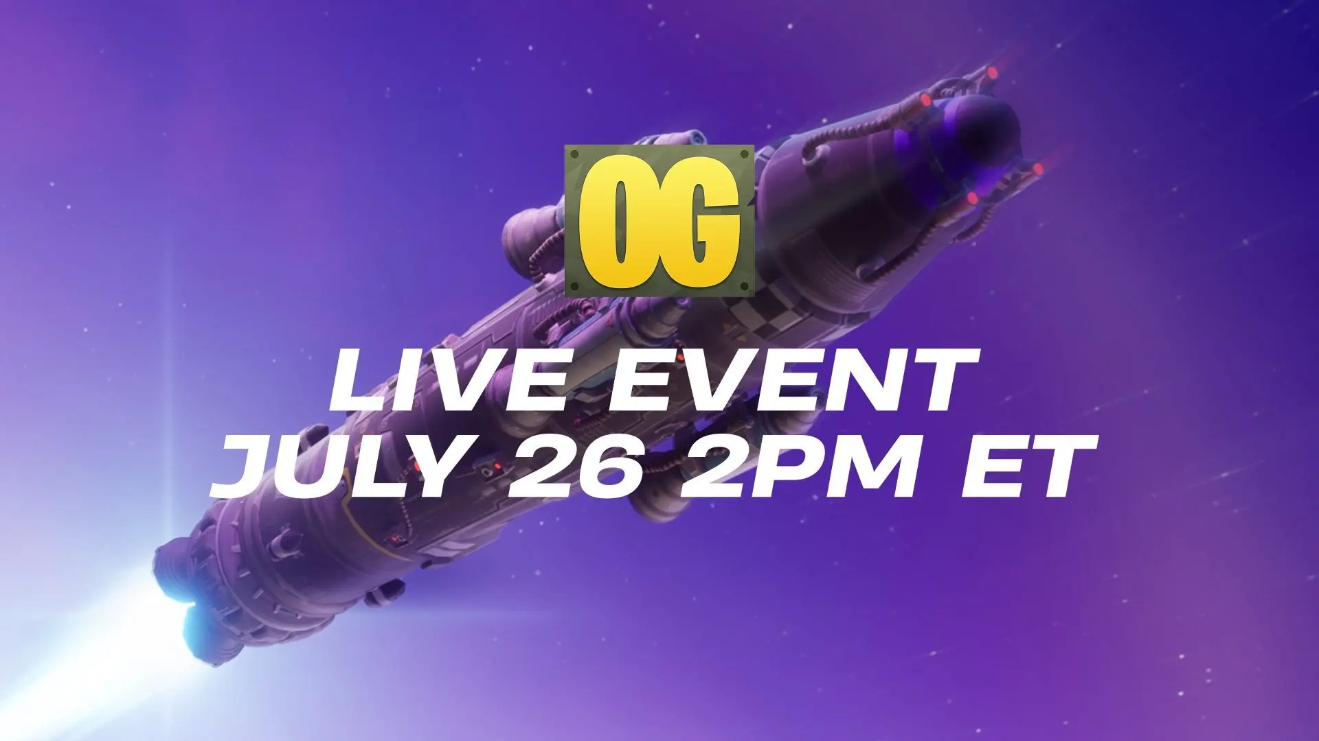 Обратный отсчет до события «Ключ на старт» в Fortnite OG