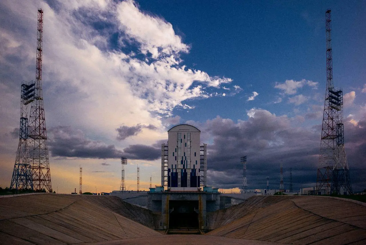 Запуск ракеты с космодрома Восточный