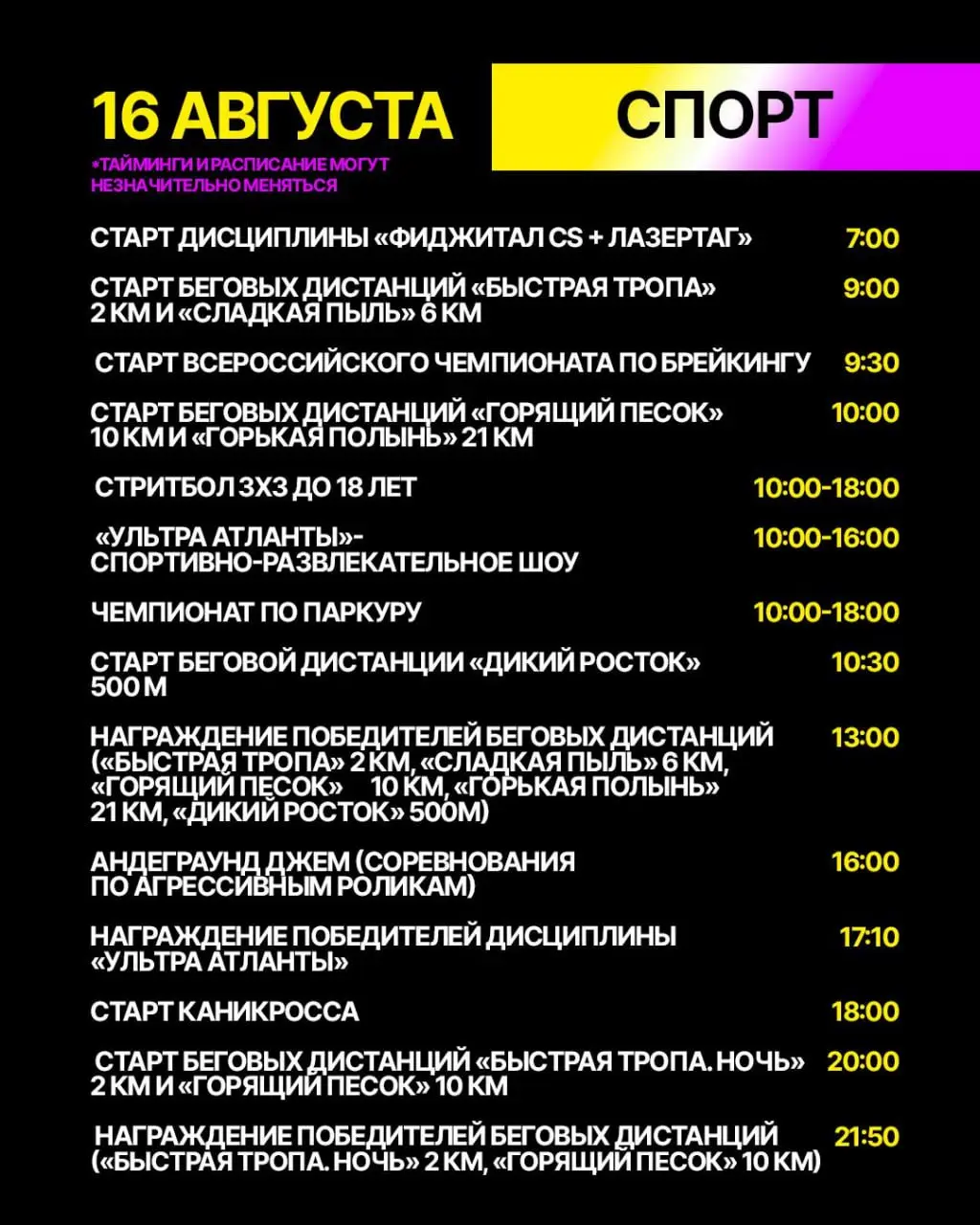 УЛЬТРА100 фестиваль