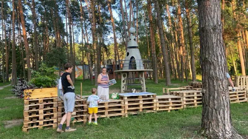 Создание сквера "Сквер Ракета" в Тарусе