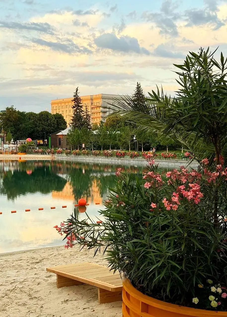 Пляж в Парке Горького