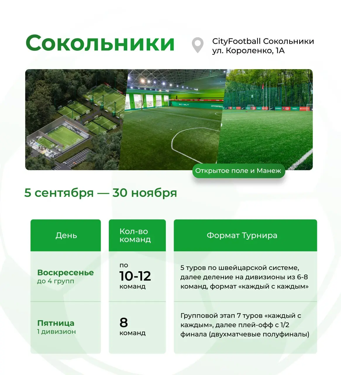 Старт приема заявок на участие в сезоне 'Осень 2025' Лиги CityFootball