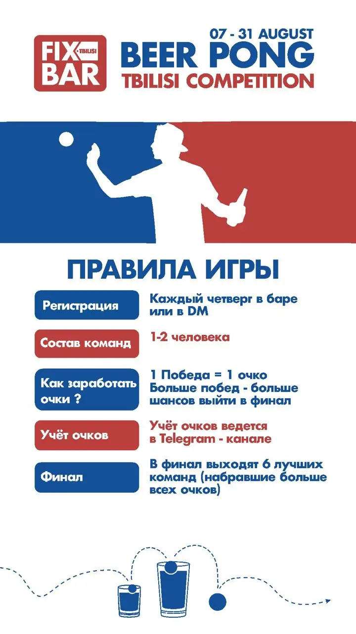 Турнир по БИРПОНГУ в Тбилиси