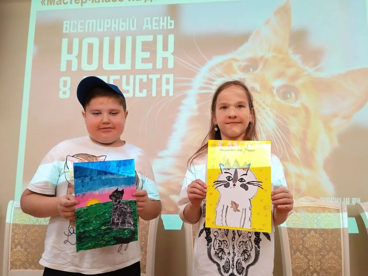 мастер-класс по аппликации ко Дню кошек