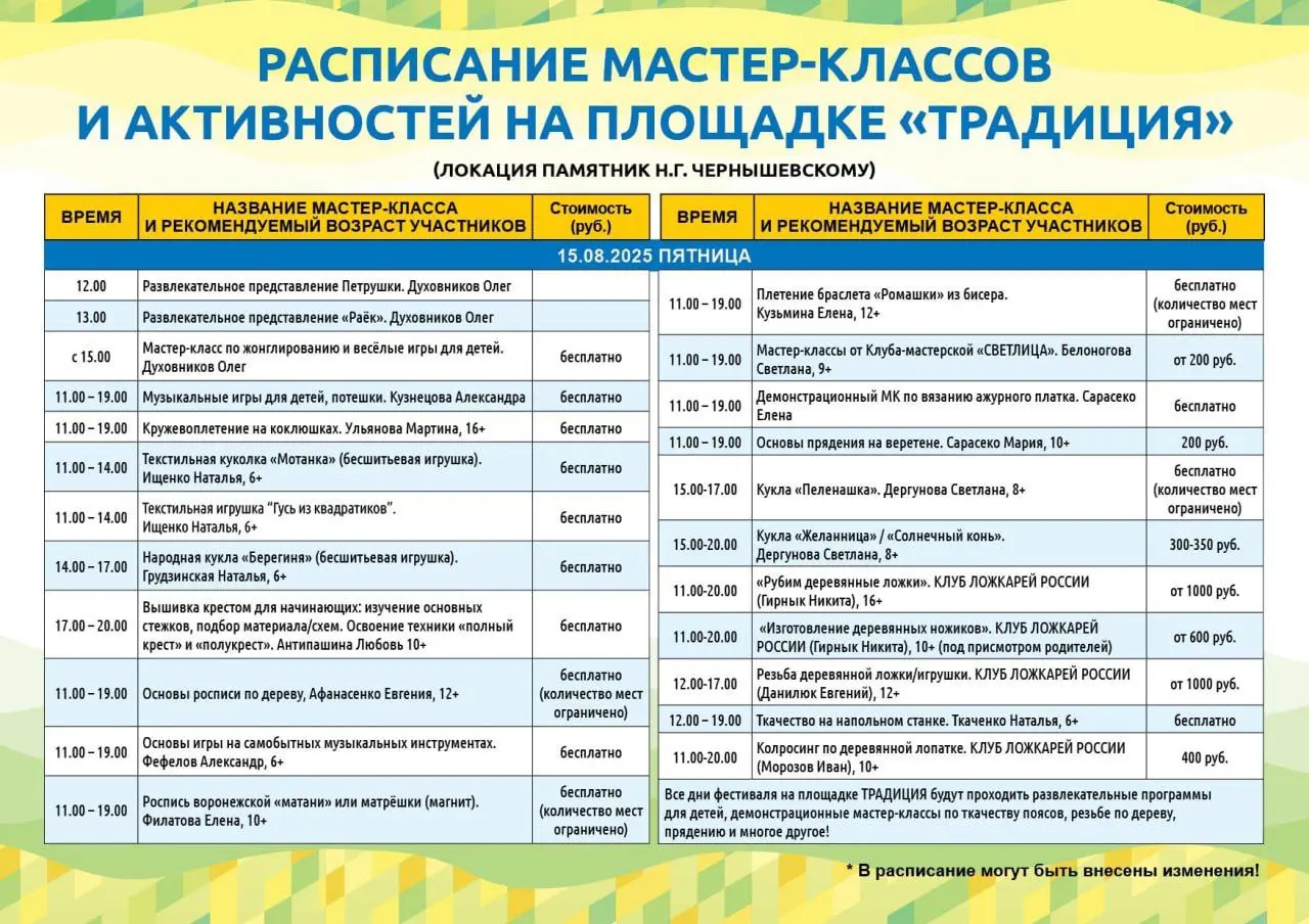 VIII фестиваль народных мастеров и художников «Палитра ремесел»