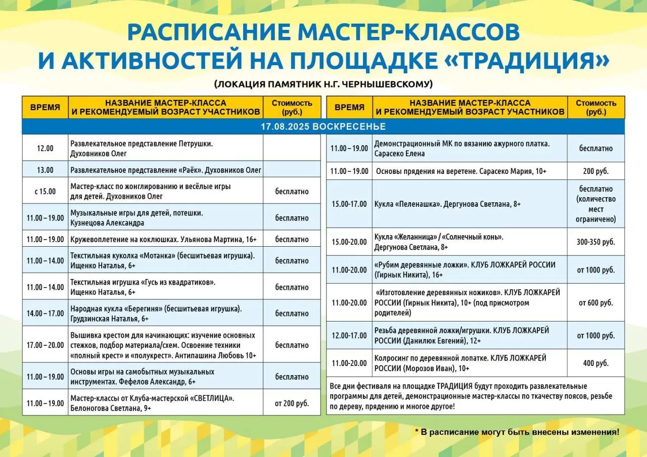 VIII фестиваль народных мастеров и художников «Палитра ремесел»