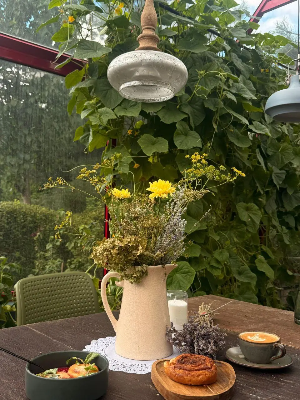 Закрытие части сада на событие