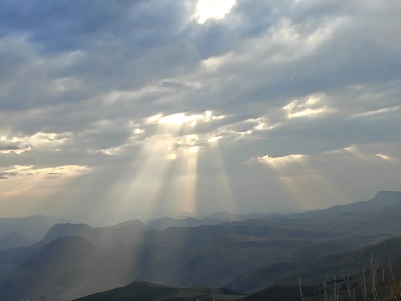 Закат на плато Гумбаши