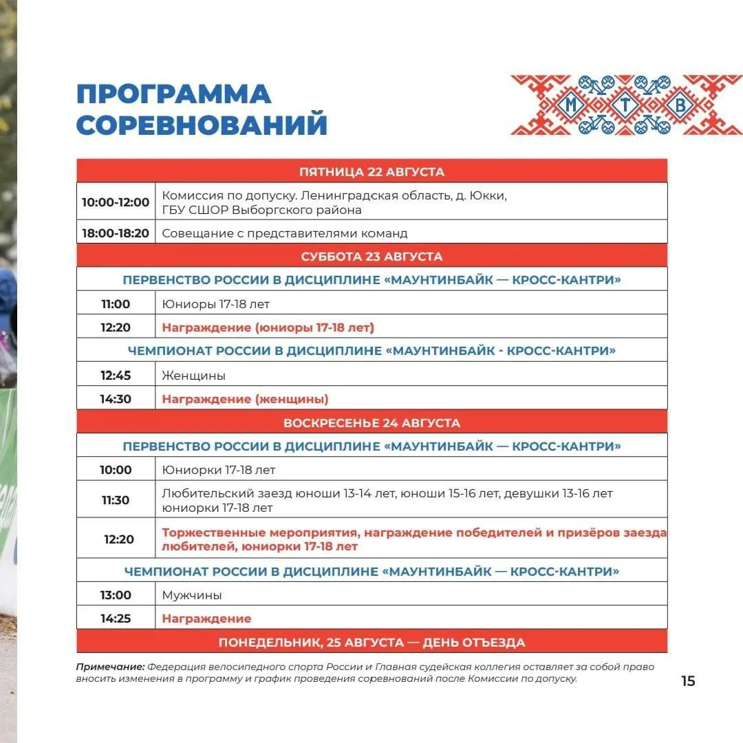Альфа-Банк Чемпионат России и Первенство России в олимпийской дисциплине «кросс-кантри»
