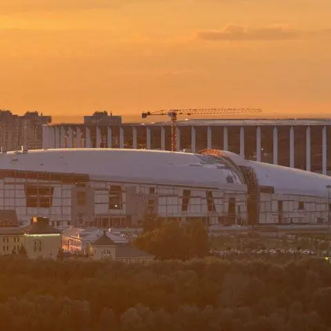 Открытие новой ледовой арены на Стрелке: матч ХК Чайка на новой арене