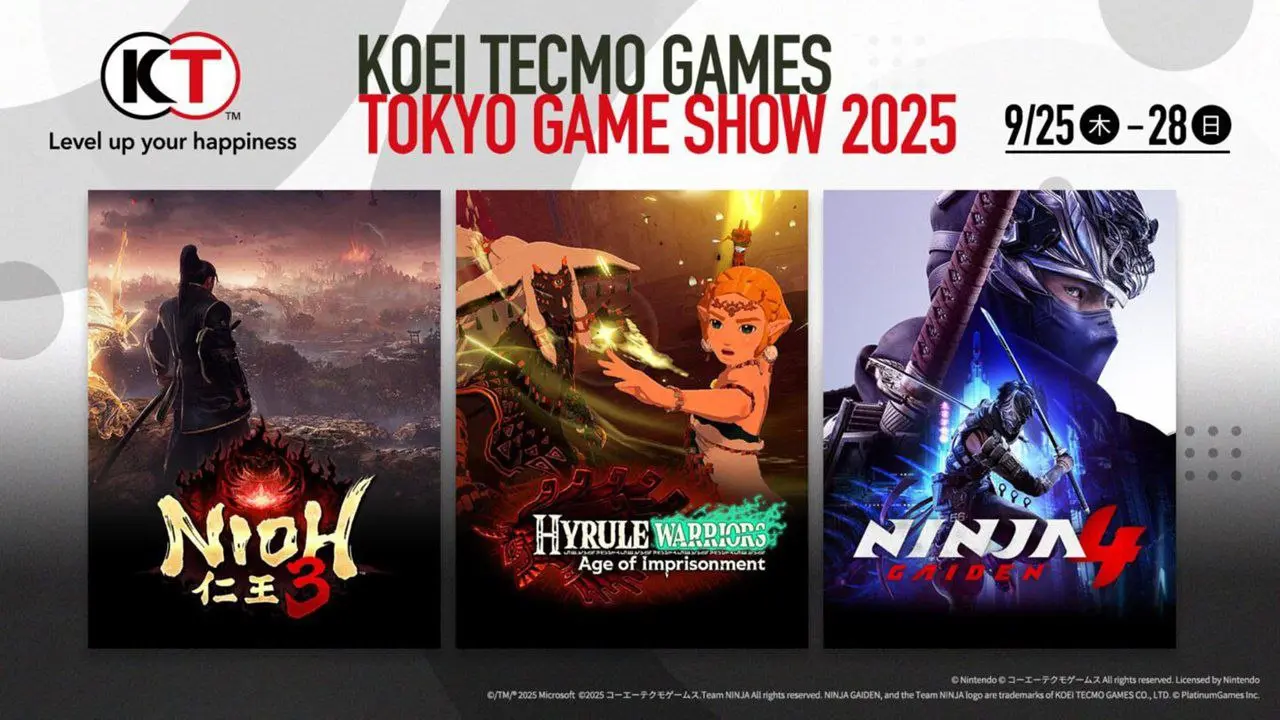 Tokyo Game Show 2025: Koei Tecmo покажет три новинки