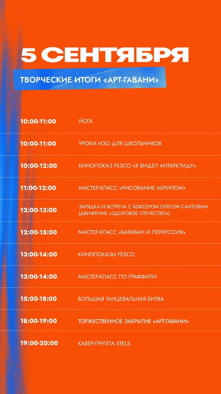 Фестиваль молодости и уличной культуры в Арт-гавани