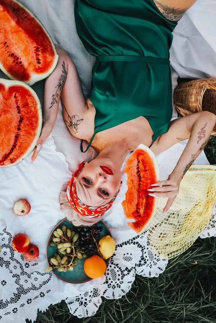 Арбузную экспресс-фотосессию