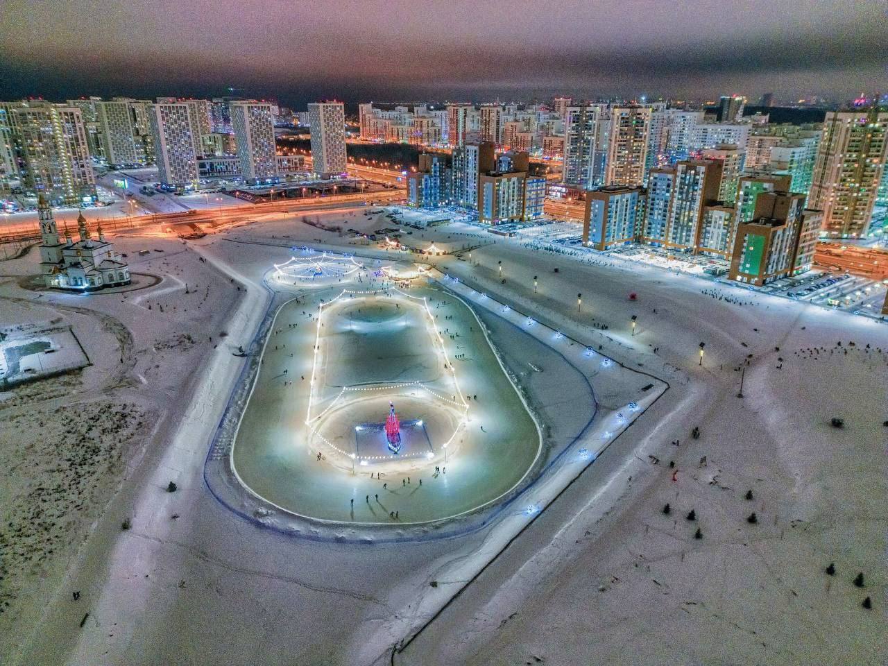 Открытие катка в Преображенском парке