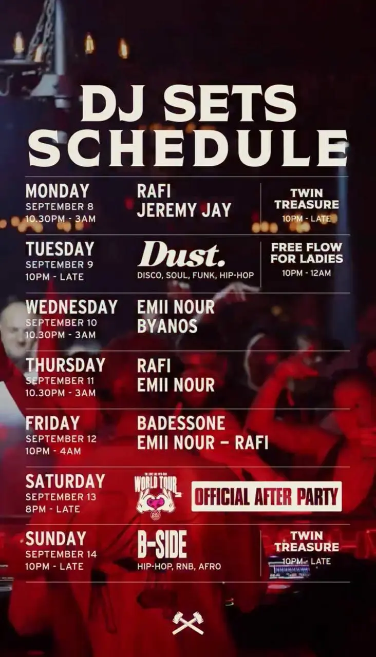 Miss Fish & Cafe del Mar Club Passes and Table Reservations (Promoter’s Weekly Nightlife Guide)
