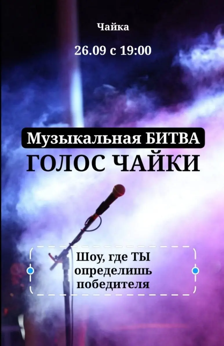 Музыкальное шоу-битва ГОЛОС ЧАЙКИ