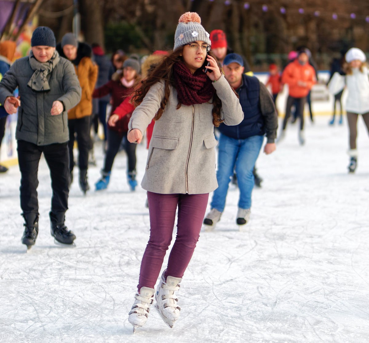 Открытие катка на стадионе «Юность»