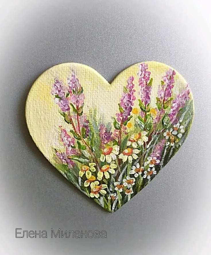 Open postcard on canvas painting master-class