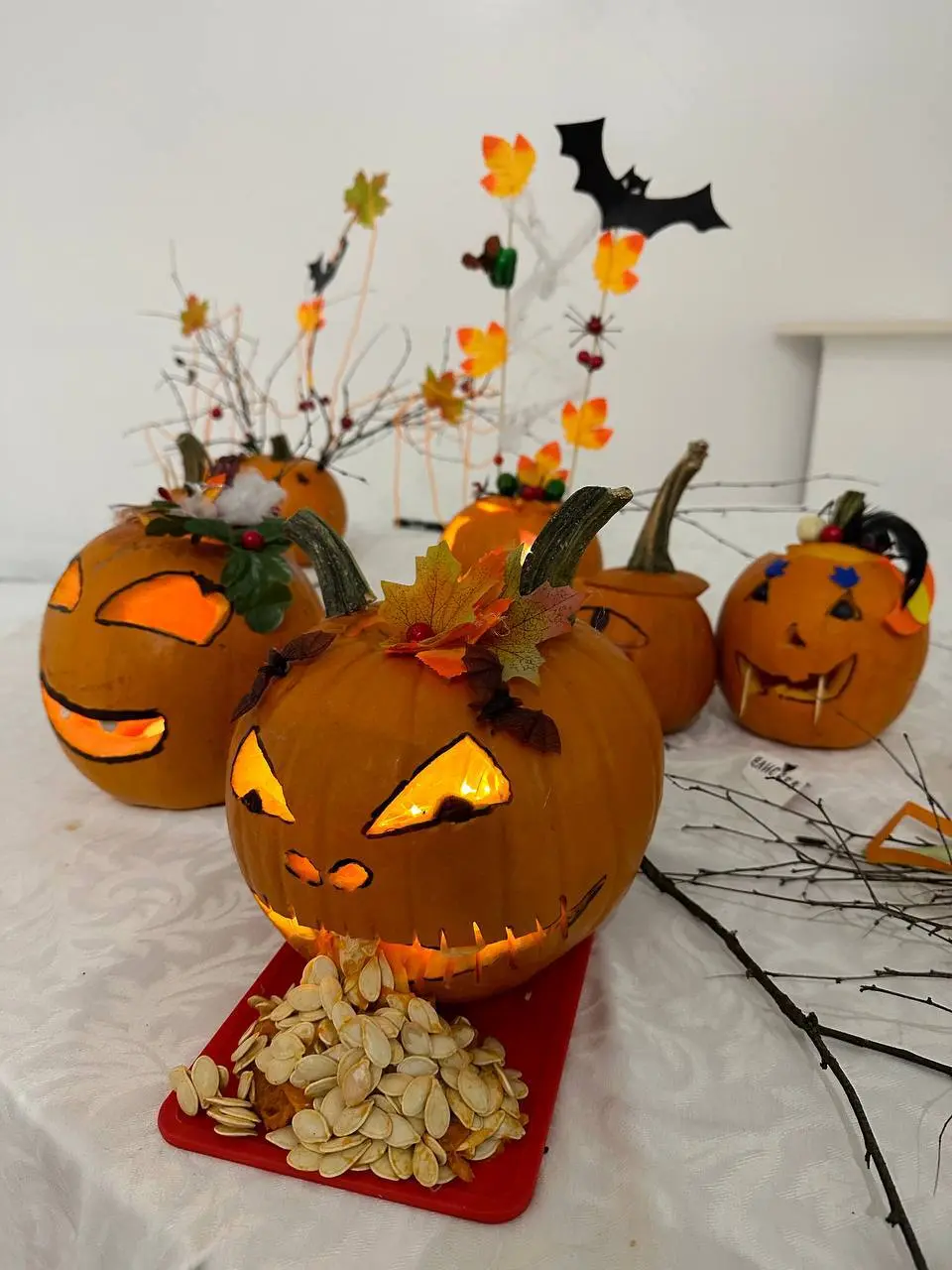 Halloween-themed content creation party