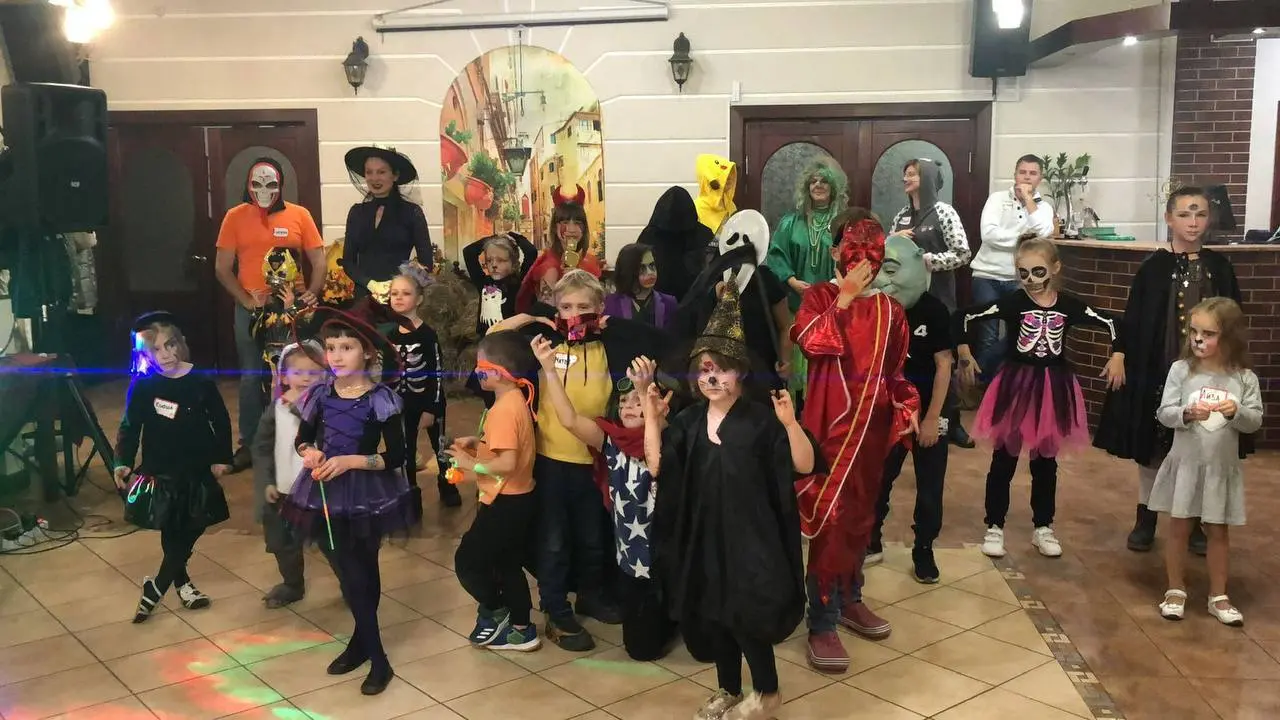 Halloween-themed content creation party