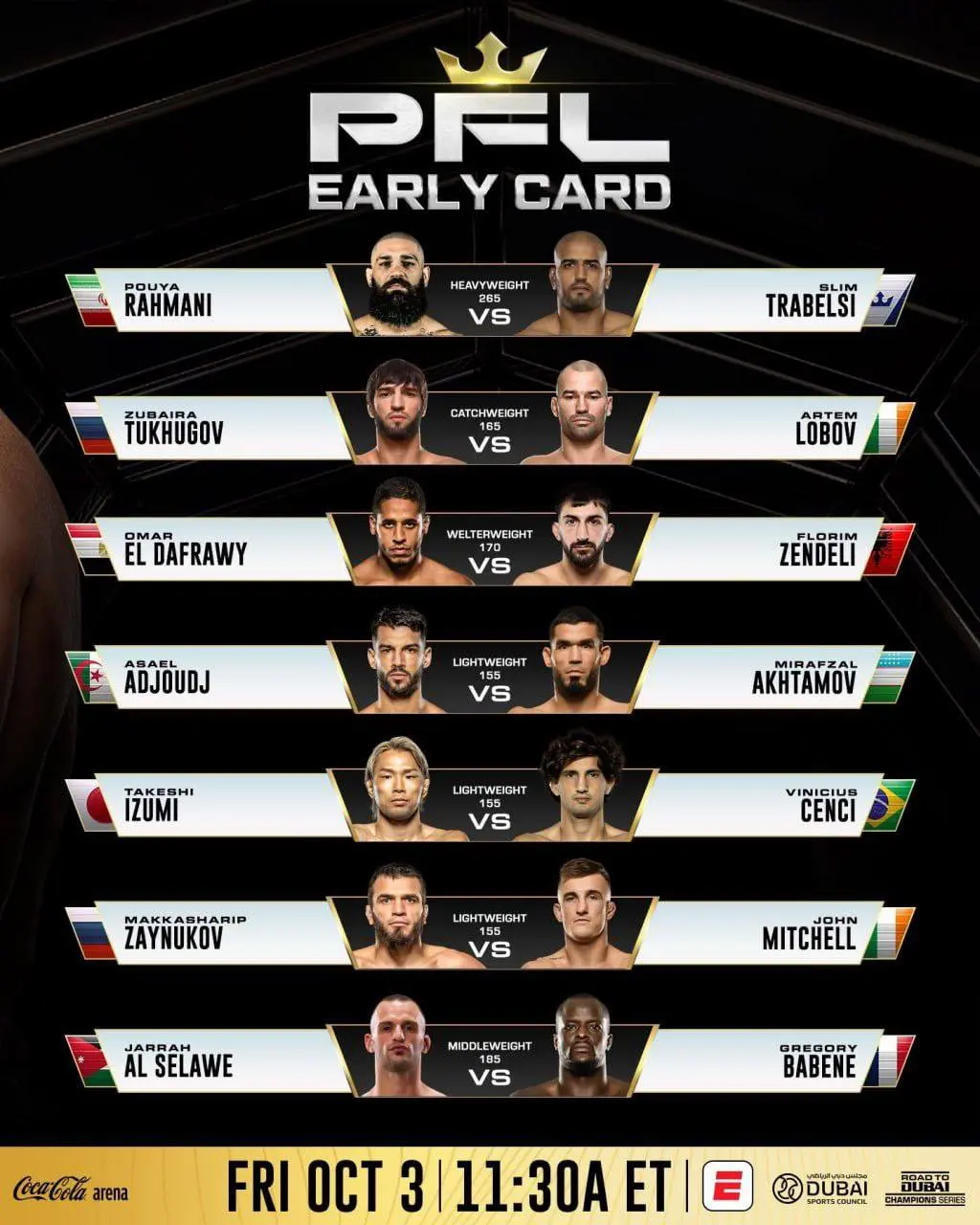 PFL турнир: Усман Нурмагомедов против Пол Хьюз — реванш