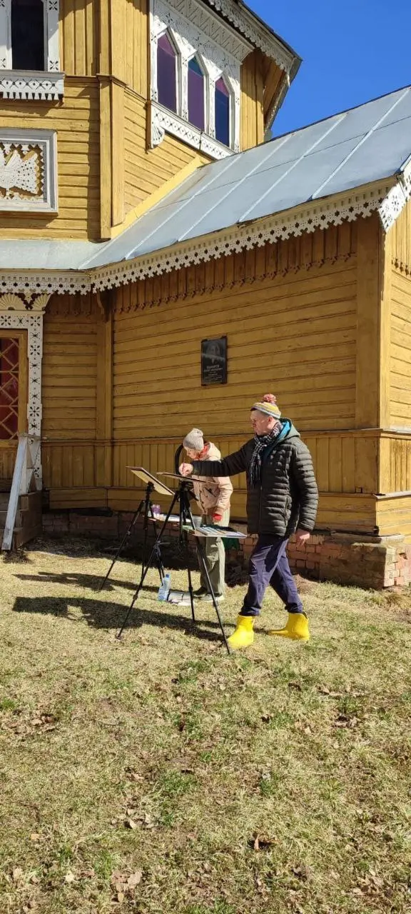 Осенний акварельный пленэр на Академичке