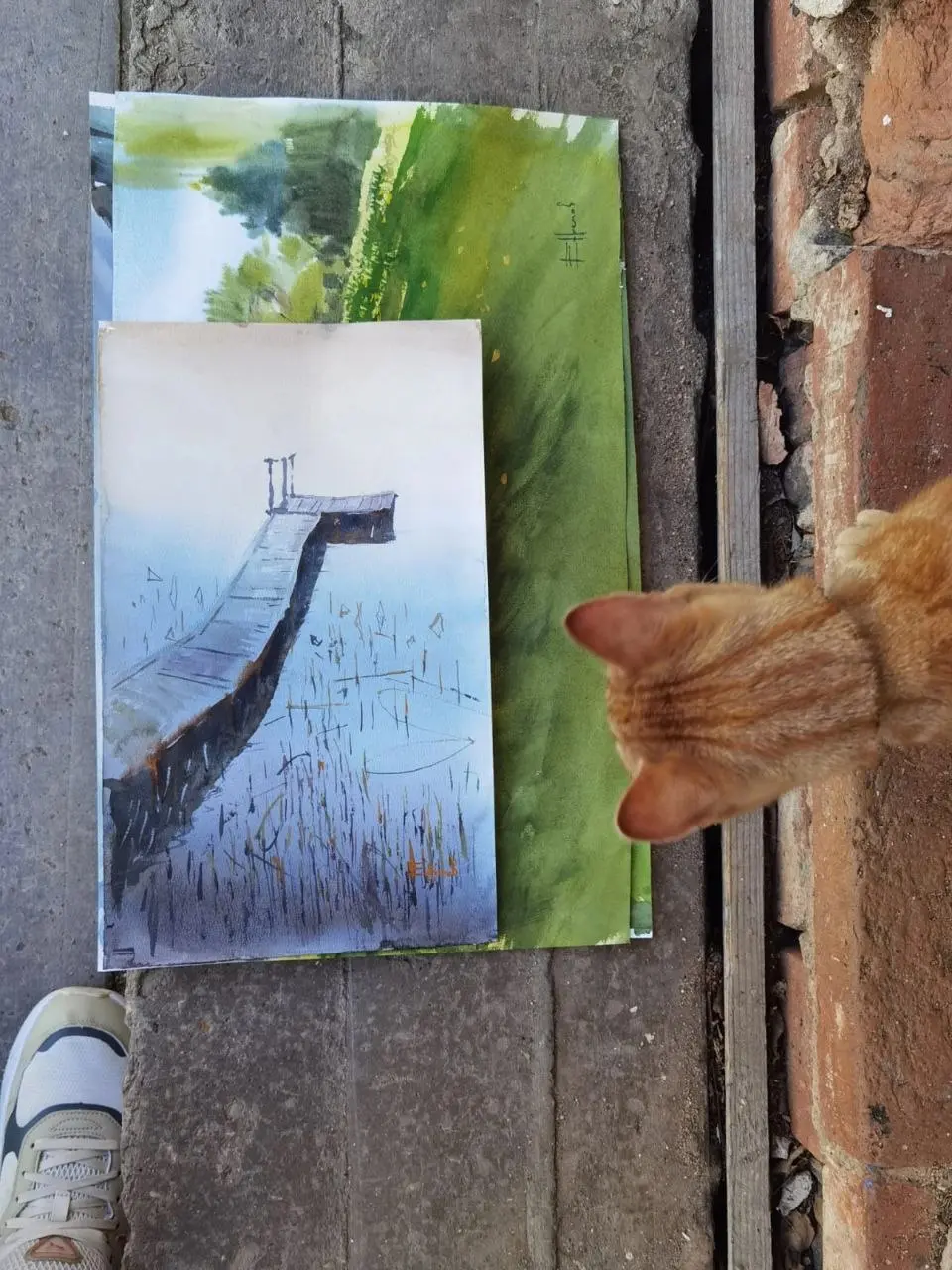 Осенний акварельный пленэр на Академичке