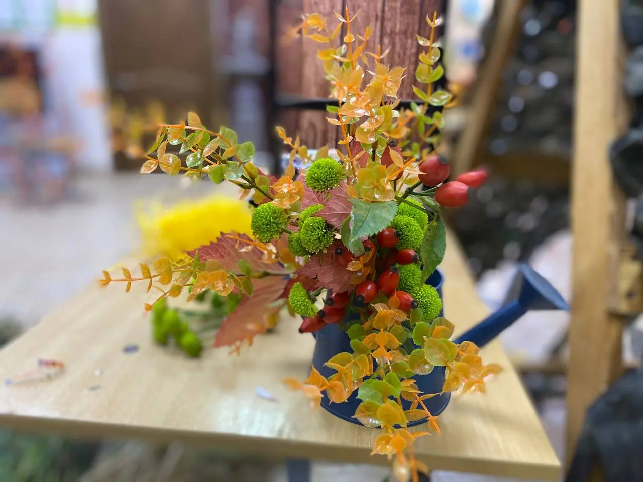 Осеннее убранство в Доме культуры