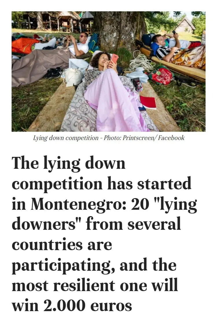 Чемпионат по ЛЕНИ стартовал в Черногории