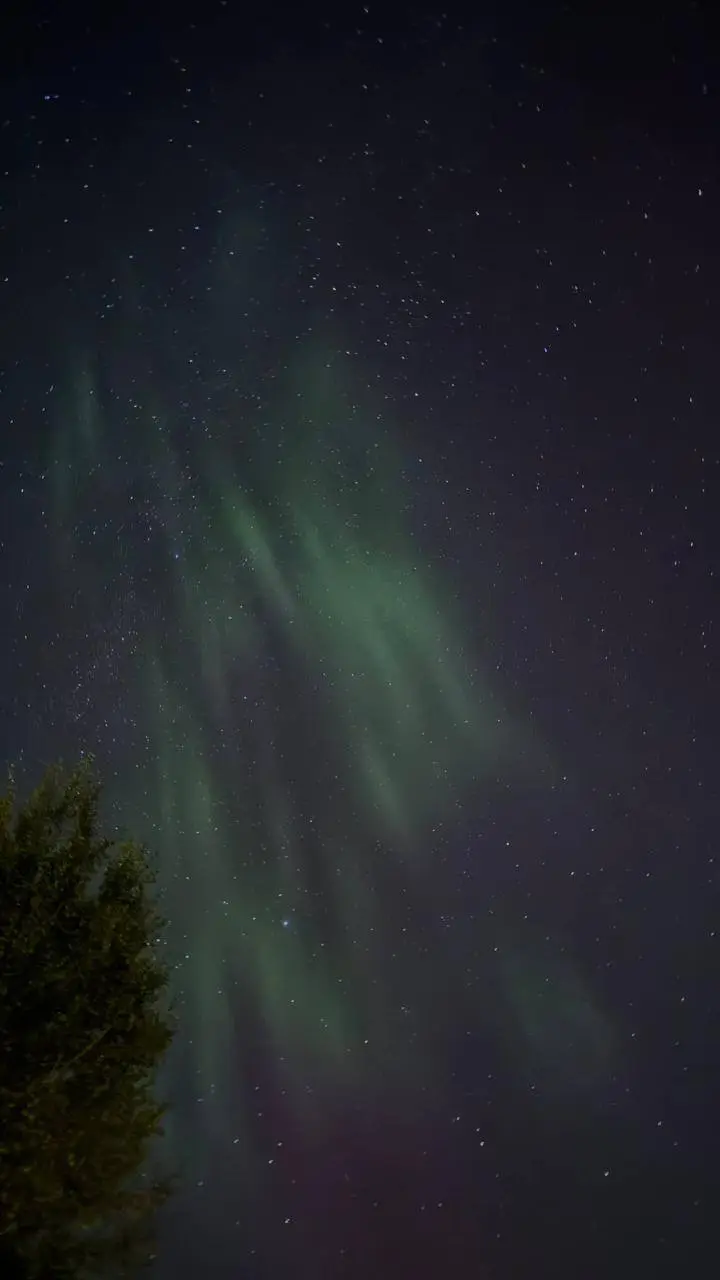 Северное сияние этой ночью