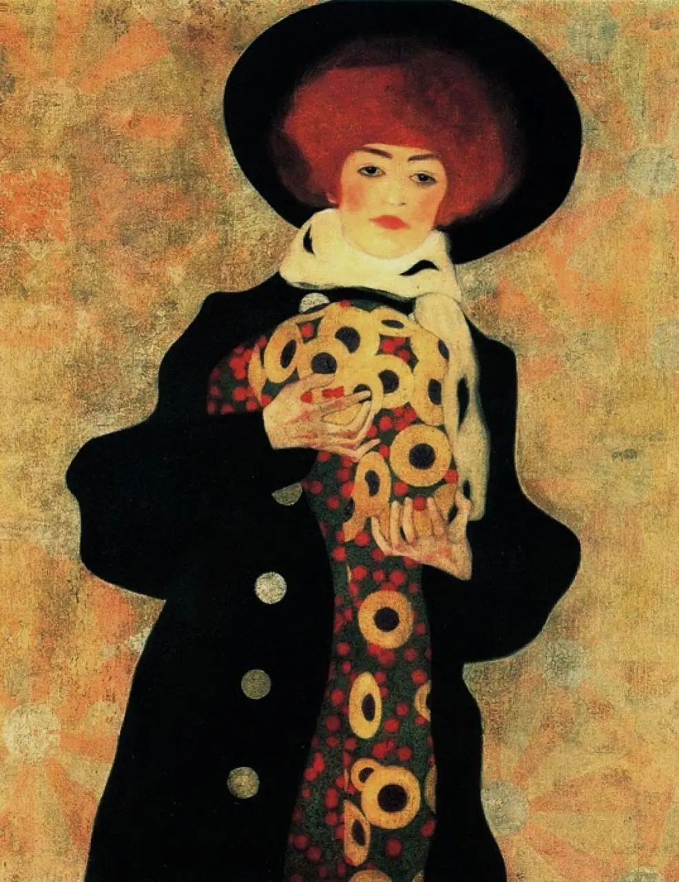 Женщина в черной шляпе. Эгон Шиле