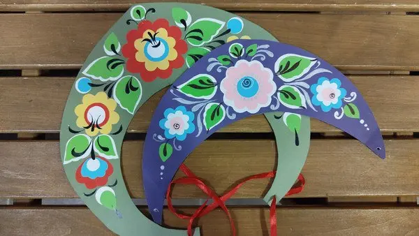 Расписной кокошник