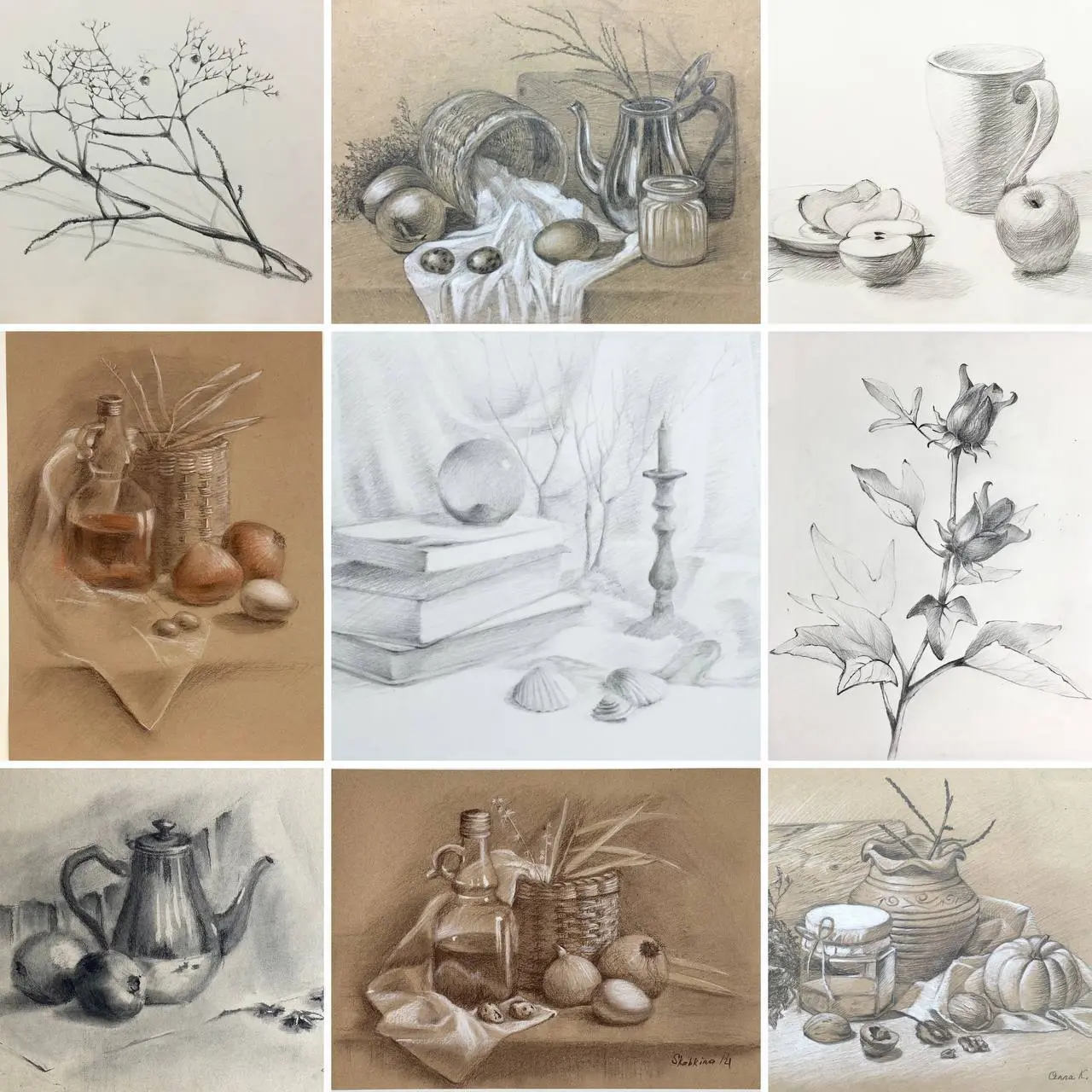 Основы рисунка и пастельной живописи: группа на курс (арт-студия на Чалонге, Phuket)