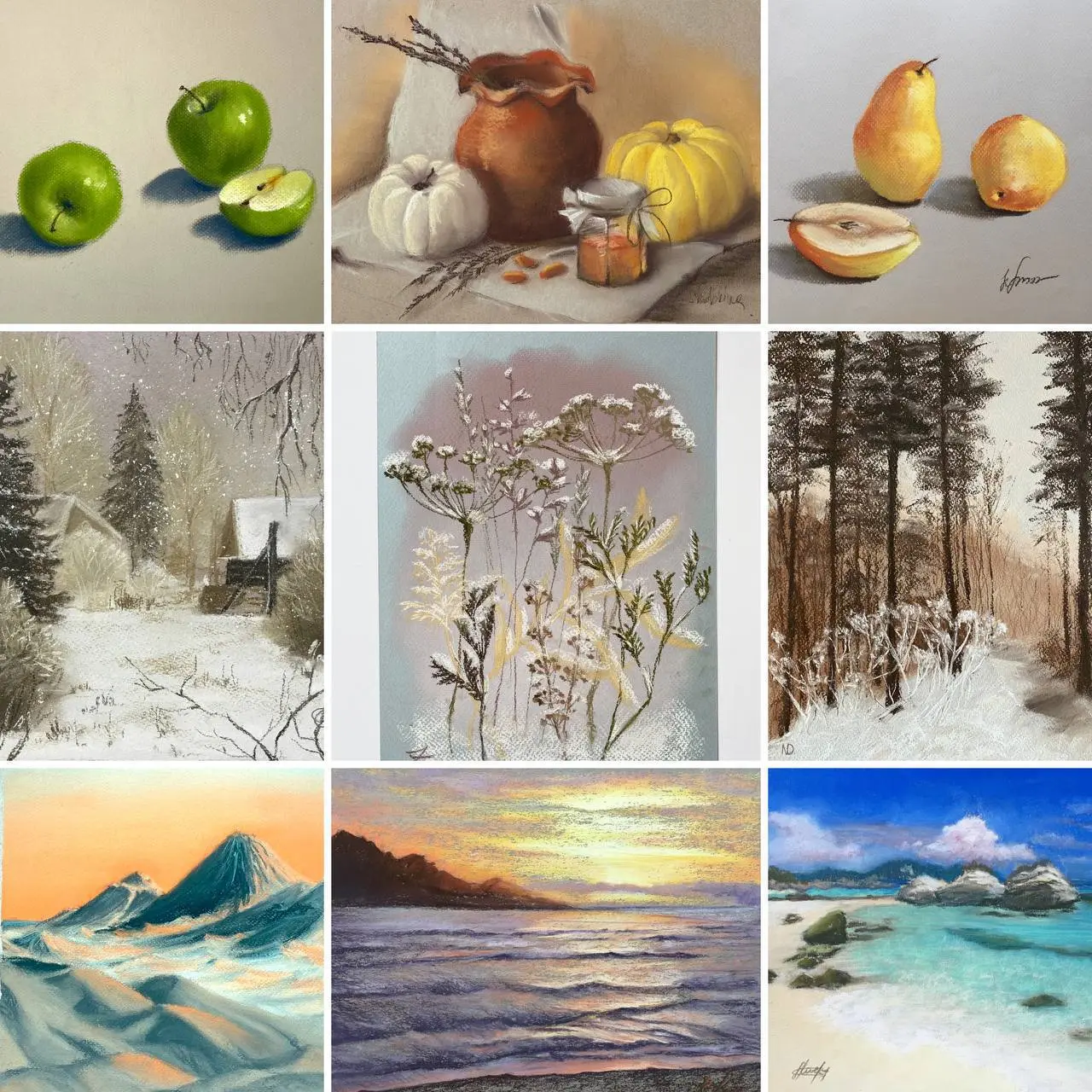 Основы рисунка и пастельной живописи: группа на курс (арт-студия на Чалонге, Phuket)