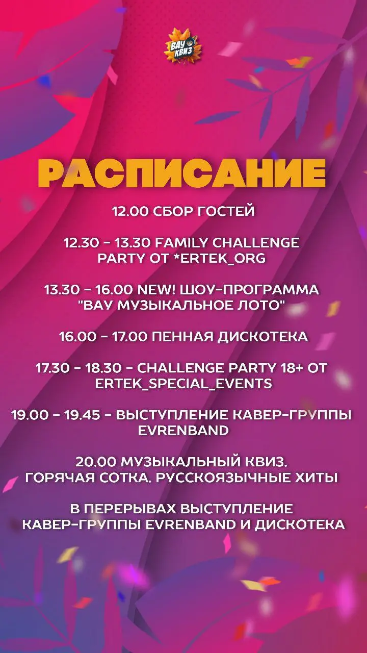 ВАУ КВИЗ в Аланье: Birthday Celebration
