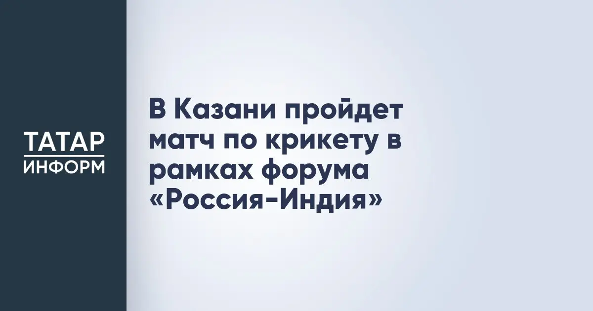матч по крикету в рамках форума «Россия-Индия»